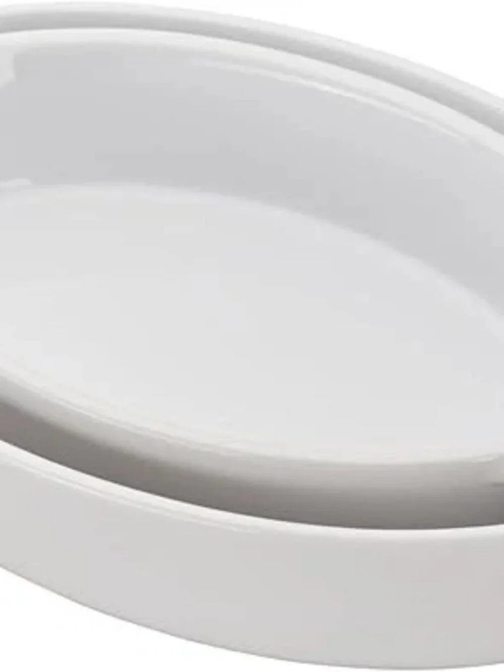 Staub Stoneware 2-pc, Oval Baking Dish Set, white